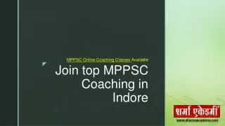 Join top MPPSC Coaching in Indore
