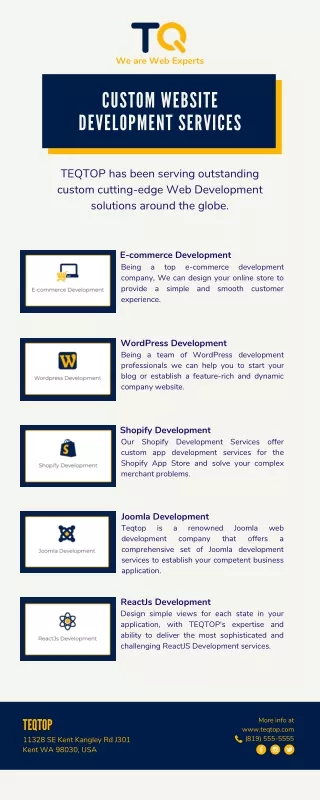 Custom Website Development Services | TEQTOP