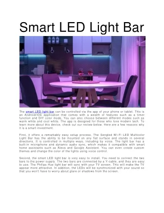 Smart LED Light Bar