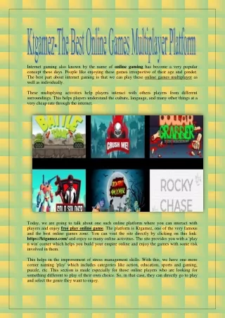 internet gaming also known by the name of online