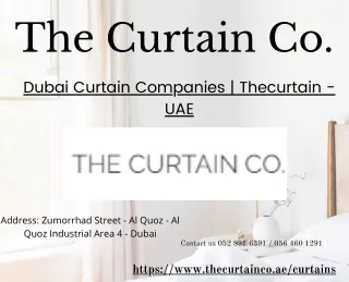 Dubai Curtain Companies  Thecurtain - UAE