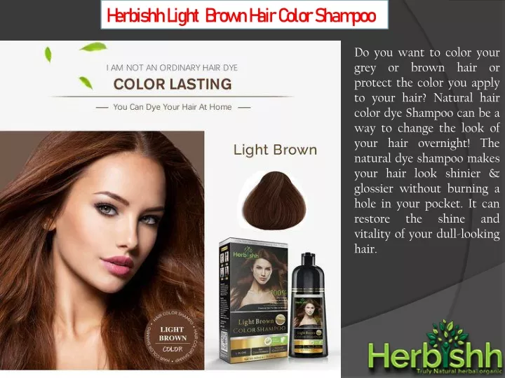 herbishh light brown hair color shampoo