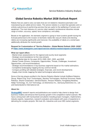 service robotics industry analysis