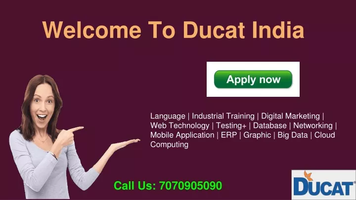 welcome to ducat india