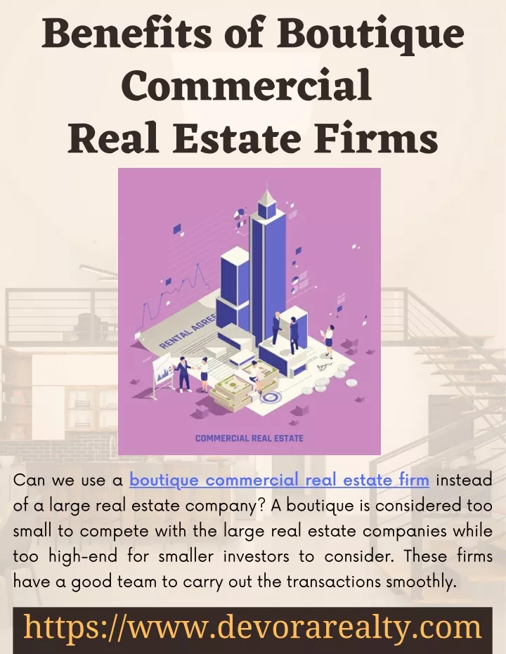 benefits of boutique commercial real estate firms