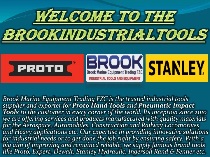 welcome to the brookindustrialtools