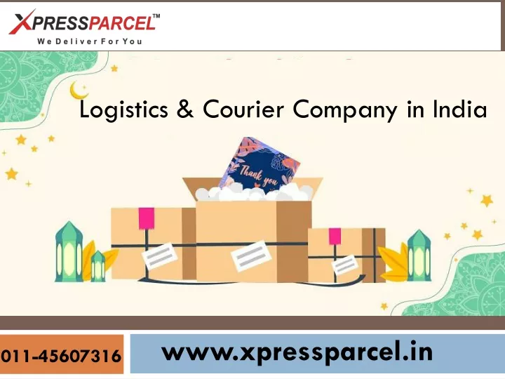 logistics courier company in india