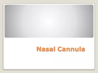 Nasal Cannula (OXY-PRONG)
