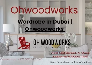Wardrobe in Dubai  Ohwoodworks
