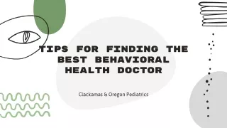 tips for finding the best behavioral health doctor