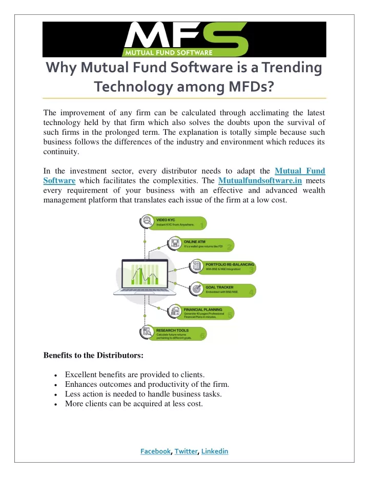 why mutual fund software is a trending technology