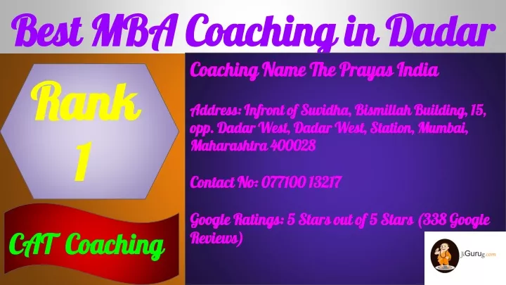 best mba coaching in dadar