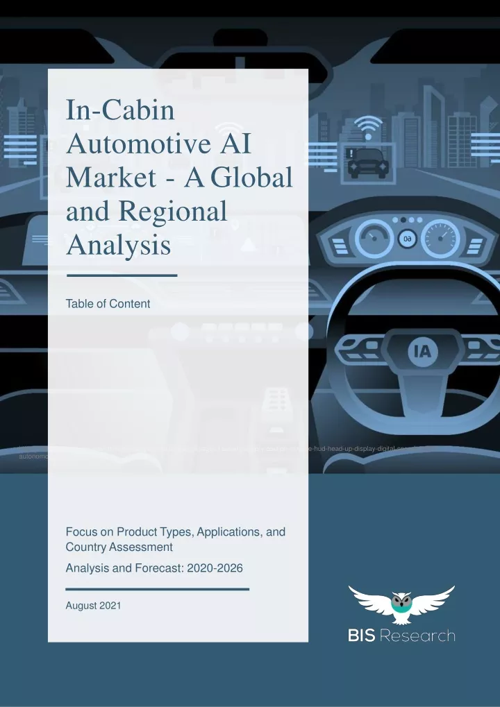 in cabin automotive ai market a global and regional analysis