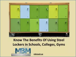 Metal, Steel Lockers in Dubai, Abu Dhabi, UAE | Benefits of Using Steel Lockers