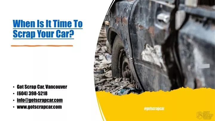 when is it time to scrap your car