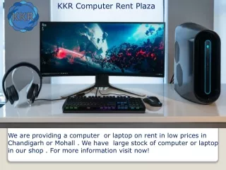 Computer Rent Plaza | KKR Computer Rental Plaza