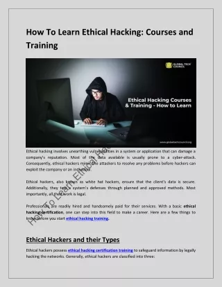 How To Learn Ethical Hacking_ Courses and Training