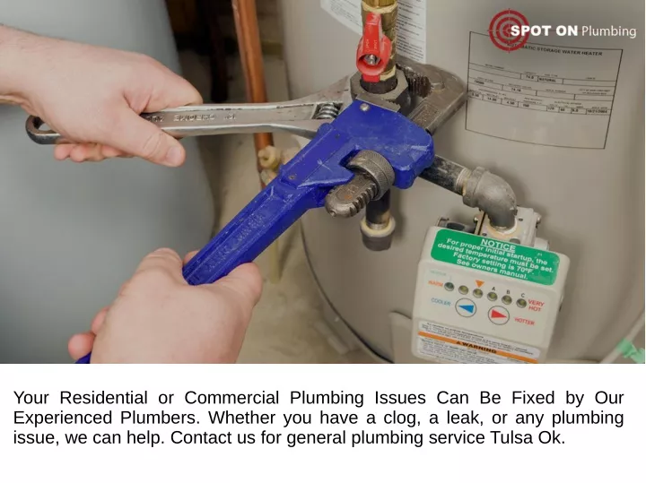 your residential or commercial plumbing issues