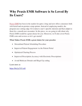 why praxis emr software is so loved by its users