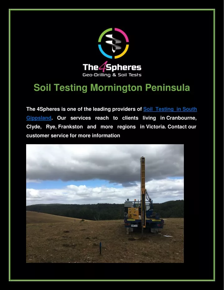 soil testing mornington peninsula