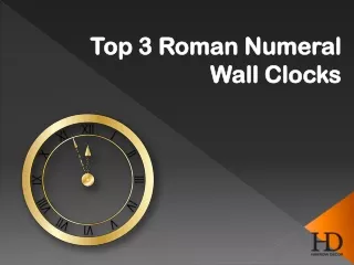 top 3 roman numeral wall clocks