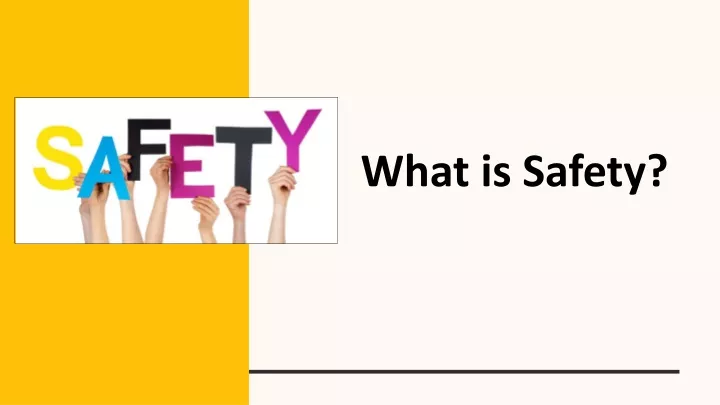 what is safety
