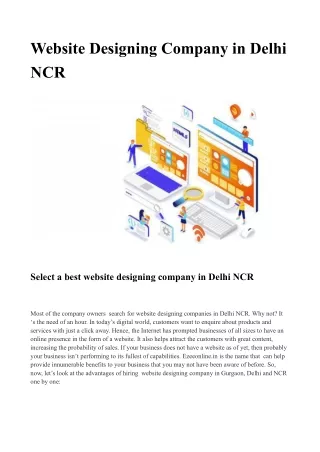 Website Designing Company in Delhi NCR