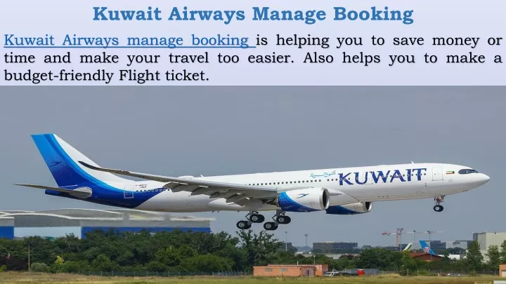 kuwait airways manage booking