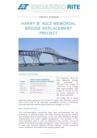 Harry W Nice Memorial Bridge Replacement Projects