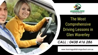 The Most Comprehensive Driving Lessons in Glen Waverley and Bentleigh East