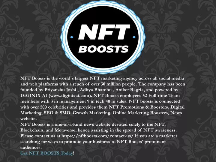 nft boosts is the world s largest nft marketing
