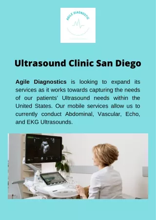 Ultrasound Clinic San Diego