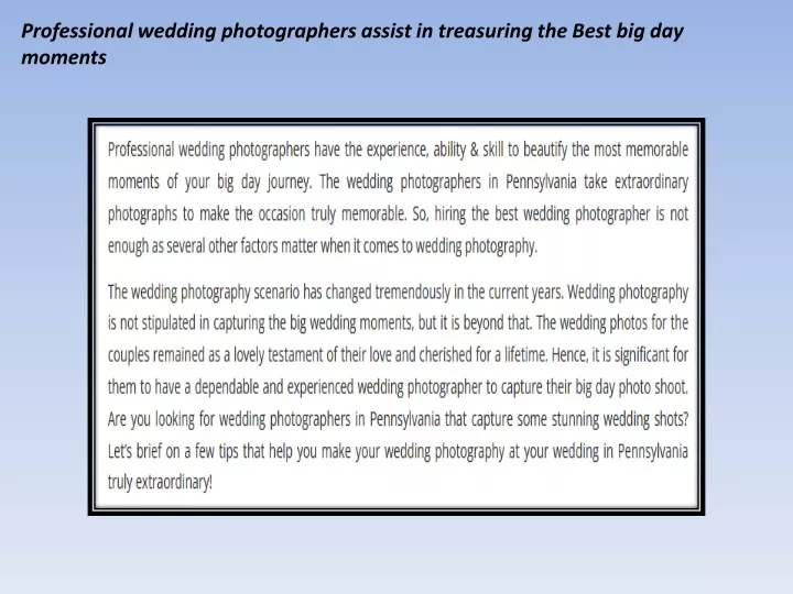 professional wedding photographers assist