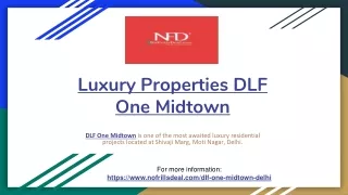 Luxury Properties DLF One Midtown