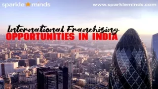 International Franchise Consultants In India-Sparkleminds