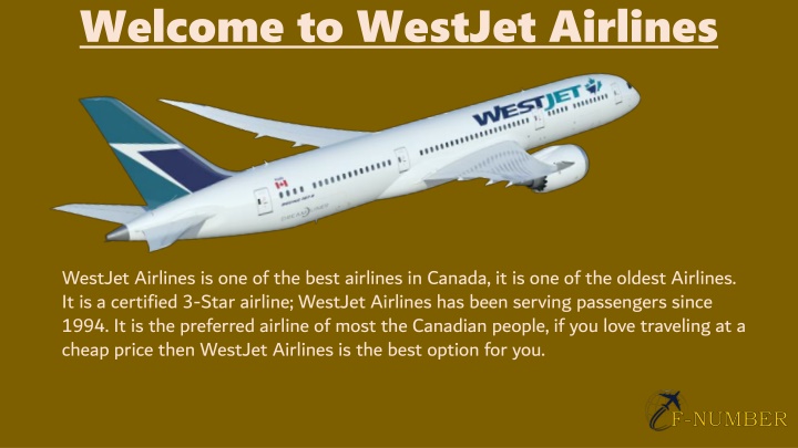 welcome to westjet airlines