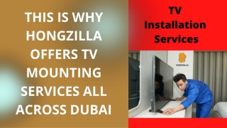 this is why hongzilla offers tv mounting services