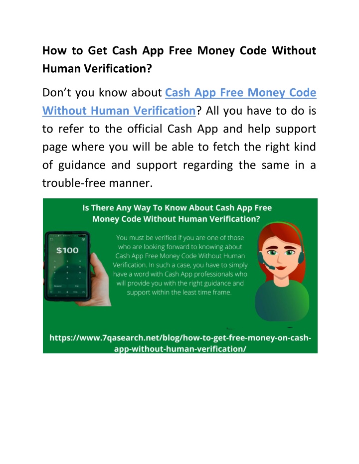 how to get cash app free money code without human