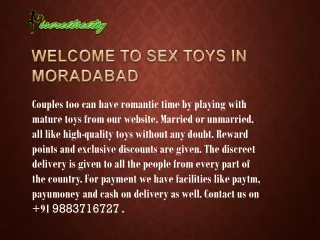 Sex toys in Moradabad