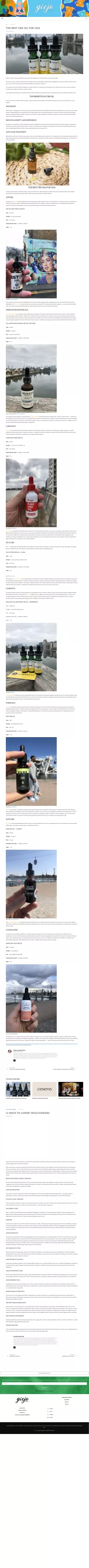 THE BEST CBD OIL FOR 2022 by ELENA OGNIVTSEVA
