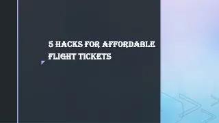 5 hacks for affordable flight tickets