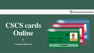 What is a CSCS card and how can you get one