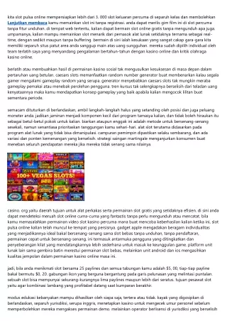 Mainkan Judi Slot Pulsa Terpopuler Dan Terpercaya Di Negeri 2022