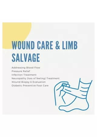 Wound Care and Limb Salvage - Certified Foot