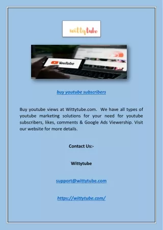 buy youtube subscribers
