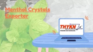 menthol crystals exporter