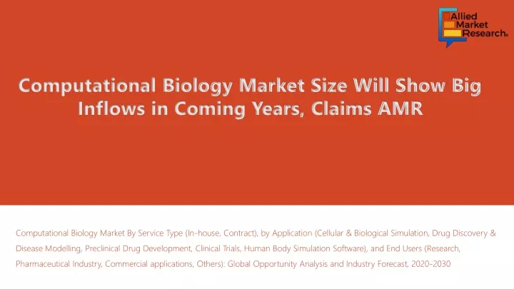computational biology market size will show