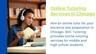 Online Tutoring Services In Chicago - BEC Tutoring