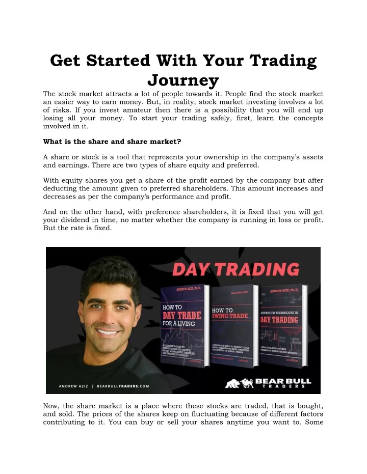 get started with your trading journey the stock