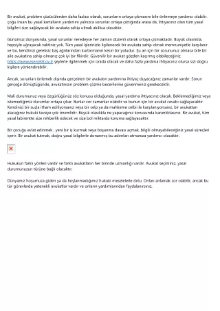 bir avukat problem z c lerden daha fazlas olarak